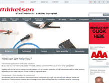 Tablet Screenshot of mikkelsen-electronics.15.testsider.dk